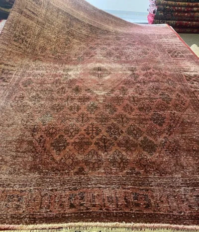 Vintage Tabriz rug, Size:360 x 245 cm, overdyed, handmade by natural wool, R35 000 valuation certificate.