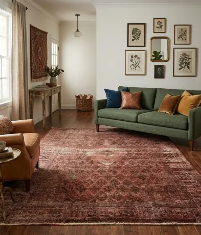 Vintage Tabriz rug, Size:360 x 245 cm, overdyed, handmade by natural wool, R35 000 valuation certificate.