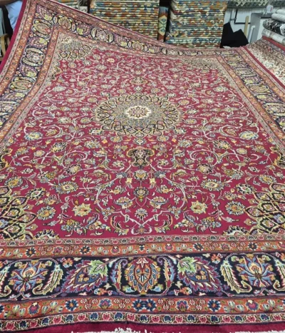 Handwoven Tabriz Persian Rug, Size: 395x285 cm, High-quality wool pile on a cotton foundation. R20 000 valuation certificate & exchange warranty.