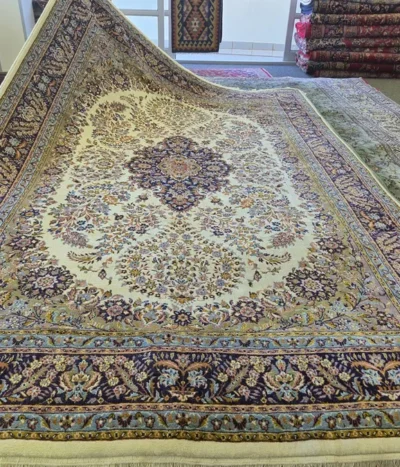 Persian floral Kerman rug, Size: 300 × 200 cm, 400 Knots wool on cotton quality.