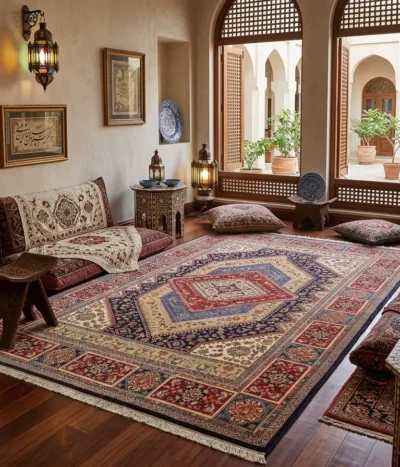 Persian Heriz rug, Size: 300 x 200 cm, 400 Knots wool on cotton quality, R12 000 valuation certificate.