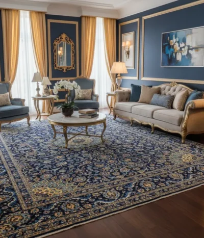 Exquisite  hand-knotted Nain Persian carpet